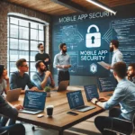 discussing mobile app