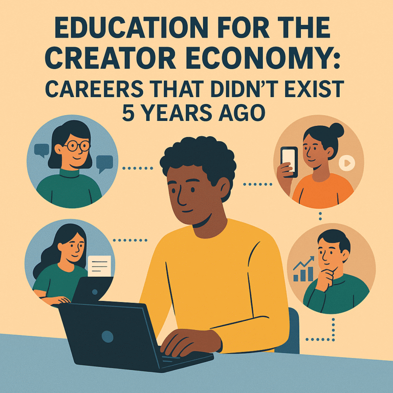 Education for the Creator Economy: Careers That Didn’t Exist 5 Years Ago